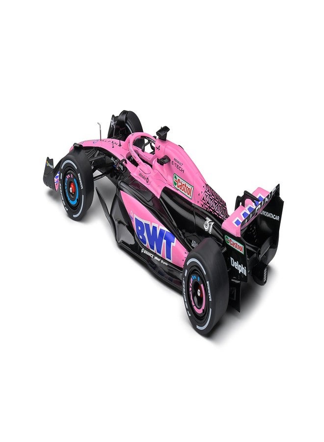 Solido 1:18 Scale Diecast - Alpine A523 Presentation Version Pink 2023 Model S1808806 - Image 5