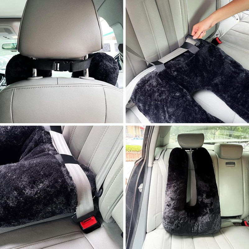 Atablyn Kids Neck Pillow for Travel Provides Double Support to The Head and Neck in Any Sleeping Position on Flights, Car, and at Home, Comfortable Airplane Travel Pillow - Image 4
