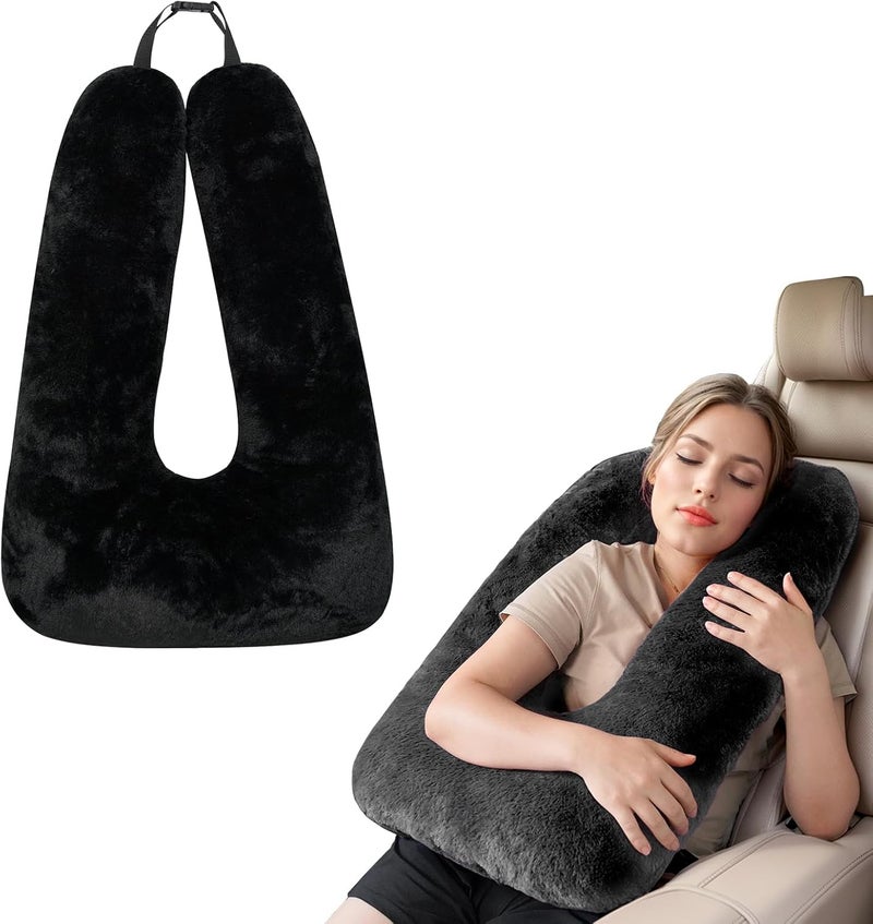 Atablyn Kids Neck Pillow for Travel Provides Double Support to The Head and Neck in Any Sleeping Position on Flights, Car, and at Home, Comfortable Airplane Travel Pillow - Image 1