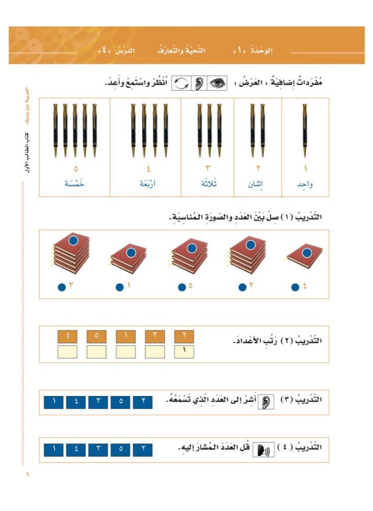 العربية للجميع - مجموعة من كتابين العربية بين يديك الاصدار الثانى من كتاب الطالب الاول - الجزء الاول والثانى - Image 1