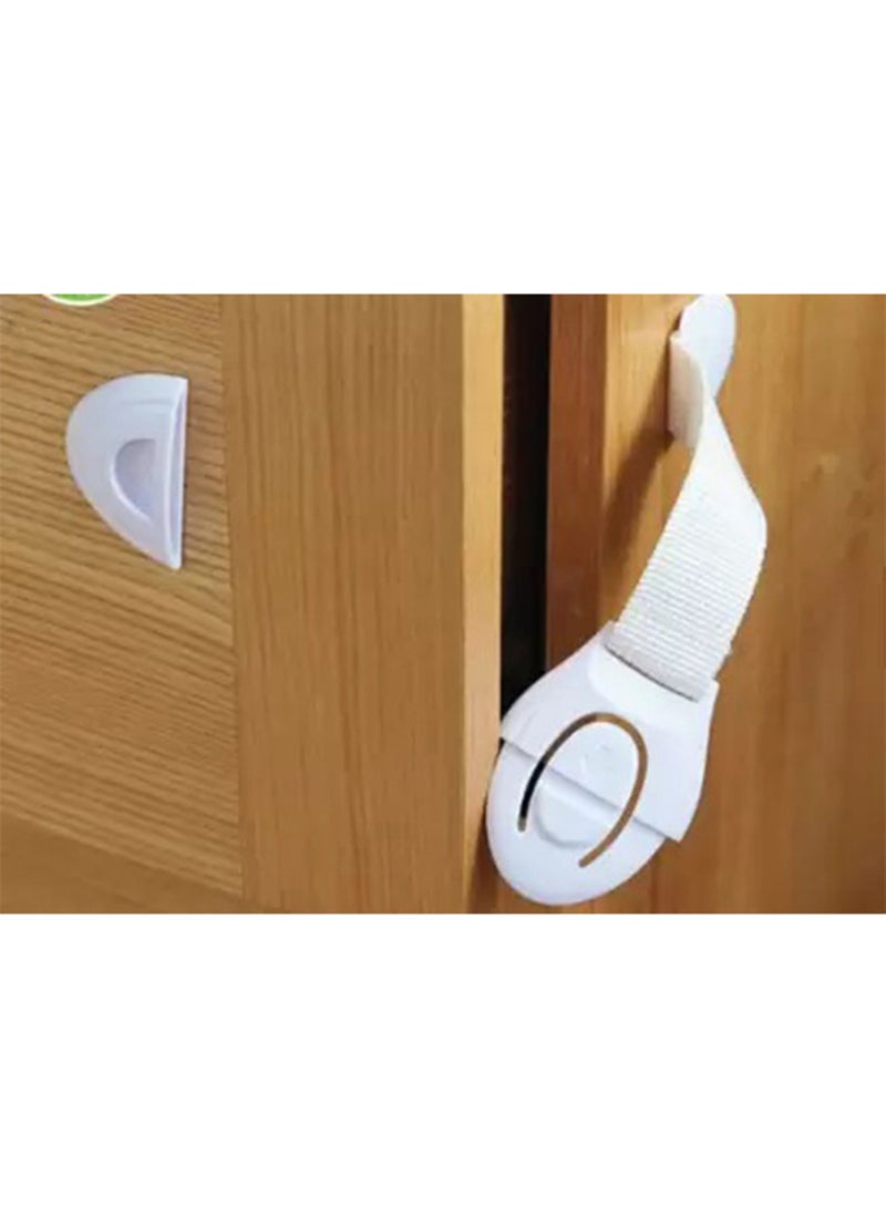 10 - Pieces Baby Safety Lock Latches Door Cupboard Cabinet Fridge Drawer - White - Image 5