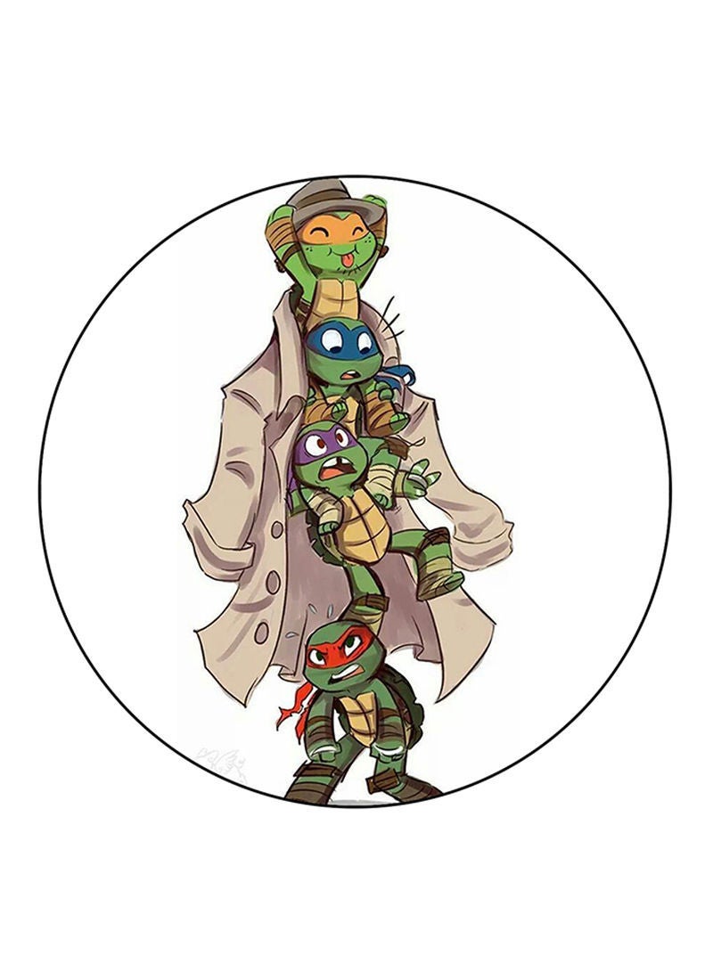 RKN Teenage Mutant Ninja Turtles Printed Large Round Pin Badge Multicolour - Image 1
