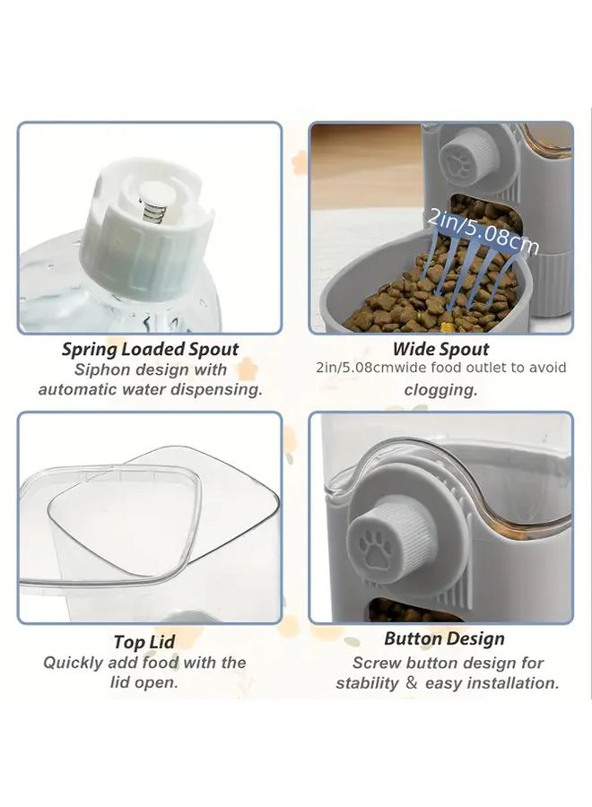 Automatic Gravity Feeder And Water Fountain For Rabbits Guinea Pigs Cats Small Dogs - Image 4