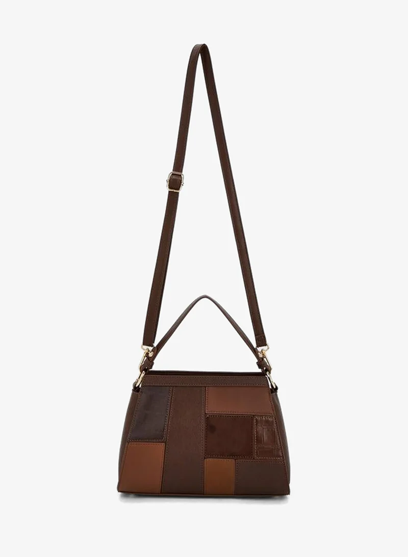 Flora Bella By Shoexpress MULTICOLOUR Panelled Shoulder Bag With Zip Closure for Women | Best Price UAE
