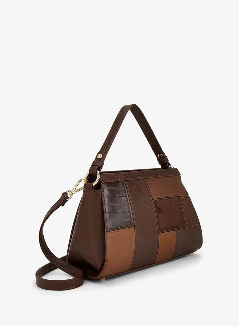 Flora Bella By Shoexpress MULTICOLOUR Panelled Shoulder Bag With Zip Closure for Women | Best Price UAE