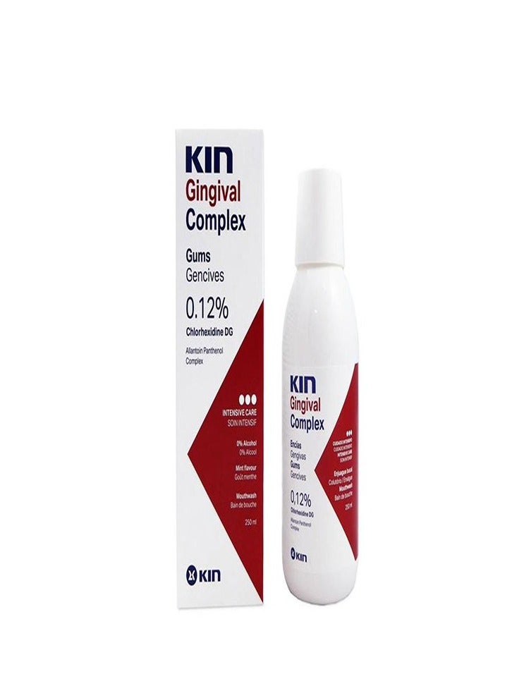kin gingival mouth wash complex 0.12% 250ml