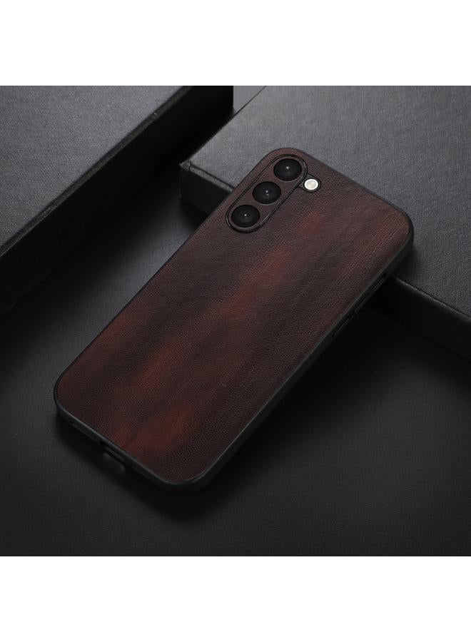 S-TOP Case For Samsung Galaxy S23 5G Yellow Cow Texture PU Phone Case - Image 2