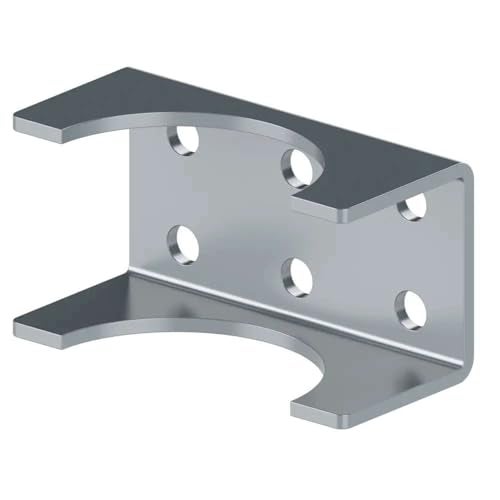 Ghost Controls AX4R Round Post Adapter Brackets to Adapt to 4 inch Round Steel Posts for Automatic Gate Opener Systems - Image 1