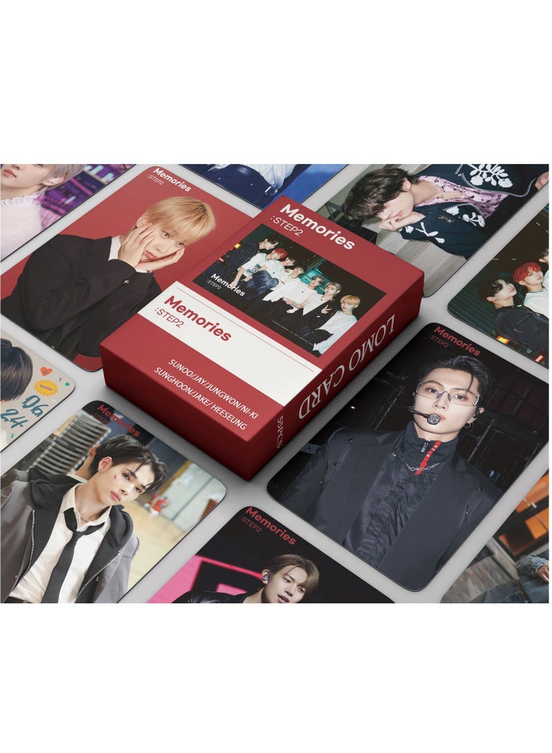 EHOME 55Pcs Enhypen Latest Photo Card Memories : STEP 2 Lomo Card - Image 1