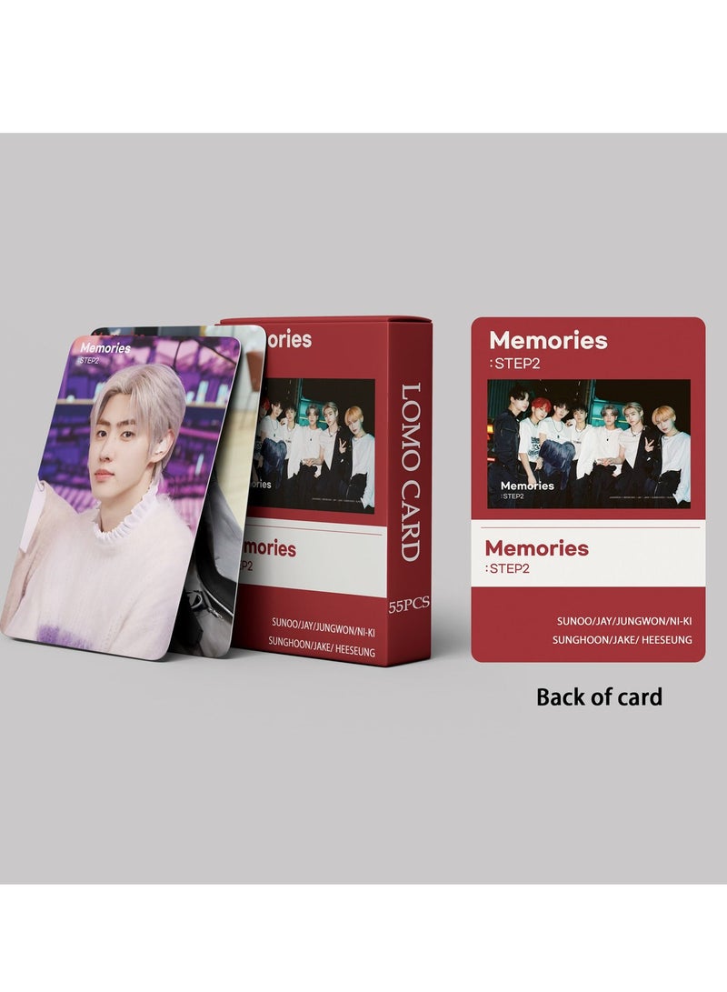 EHOME 55Pcs Enhypen Latest Photo Card Memories : STEP 2 Lomo Card - Image 4