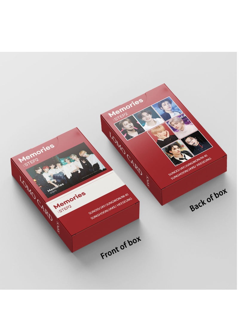 EHOME 55Pcs Enhypen Latest Photo Card Memories : STEP 2 Lomo Card - Image 3