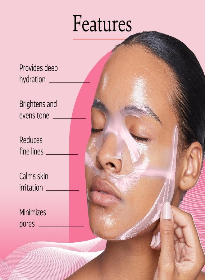 أساسيات إندوليجو قناع الوجه Indulgeo Essentials Ginseng PDRN Enriched Bio-Collagen Intense Glow Sheet Mask لبشرة مشرقة - قناع مرطب ومشد للوجه بعمق مع مكونات منعشة للبشرة، 44 غرام - Image 4