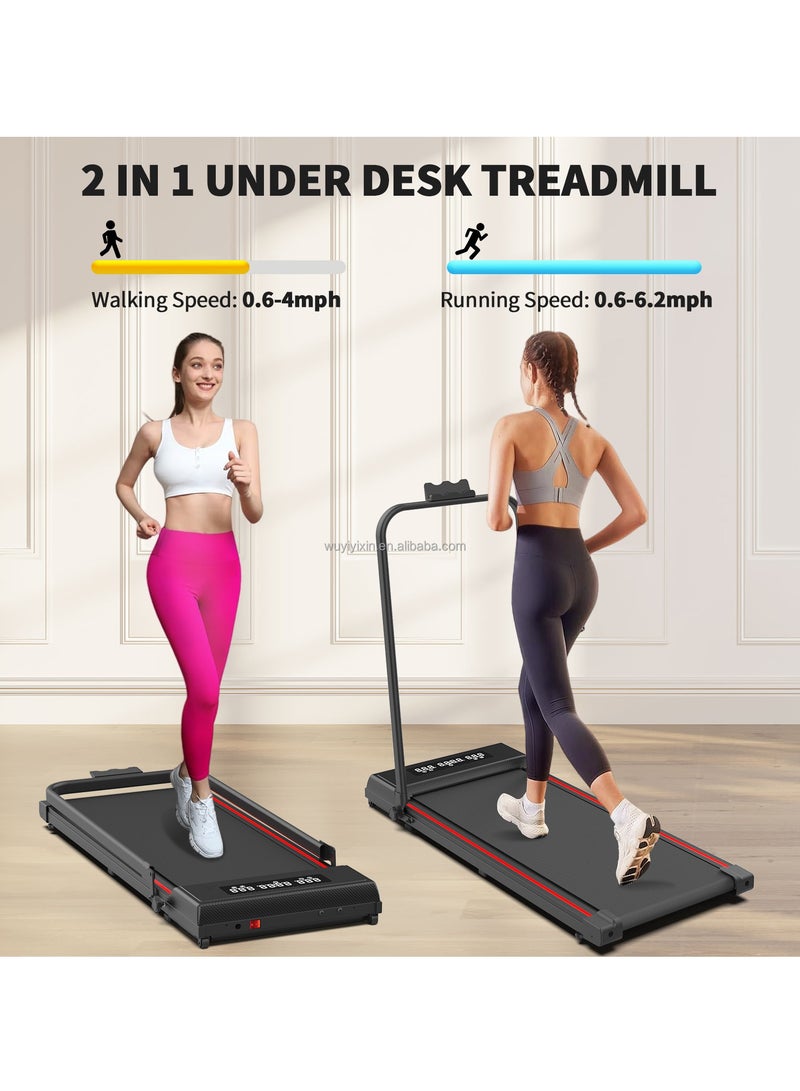 إي تي جي جهاز مشي منزلي قابل للطي بمحرك 0.75 حصان، سعة تحميل 110 كجم - هادئ، موفر للمساحة ومتعدد الوظائف - Image 5