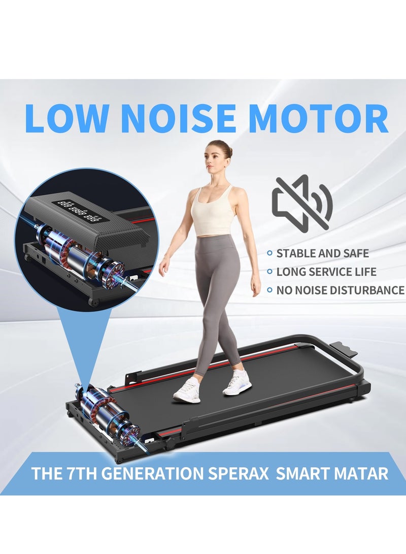 إي تي جي جهاز مشي منزلي قابل للطي بمحرك 0.75 حصان، سعة تحميل 110 كجم - هادئ، موفر للمساحة ومتعدد الوظائف - Image 4