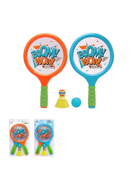 Play a friendly game with this complete racket set, perfect for outdoor fun.