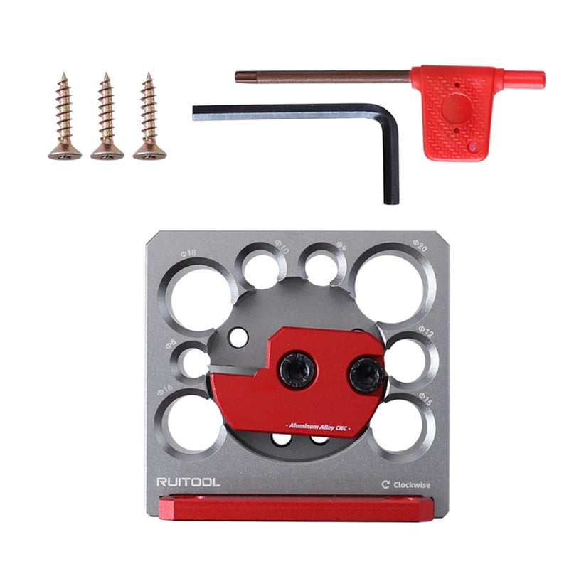 LOOM TREE ® Aluminum Alloy Adjustable Dowel Maker Wood Dowel for Electric Drill Hardwood | 1 Set Dowel Maker Jig Kits - Image 3