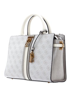 GUESS Guess Ginevra Logo Elite Society Satchel, Satchel, Top Handle, Detachable Shoulder Strap, Women, One Size  - Image 2
