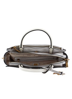 GUESS Guess Ginevra Logo Elite Society Satchel, Satchel, Top Handle, Detachable Shoulder Strap, Women, One Size  - Image 5