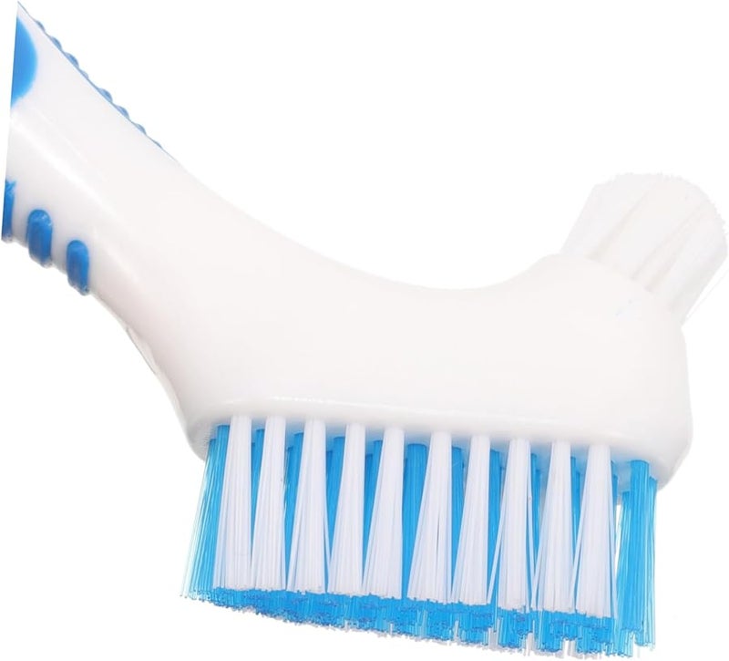 VALICLUD 2 Pack Portable Double Sided Denture Brush Kit with Travel Case for False Teeth Care - Image 4