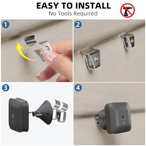 Goabroa Vinyl Siding Hooks 20 Pack, New Upgrade Siding Hooks for Home Security Camera Mount, No Hole Hanger Heavy Duty Stainless Steel Vinyl Siding Light Clips - Image 4