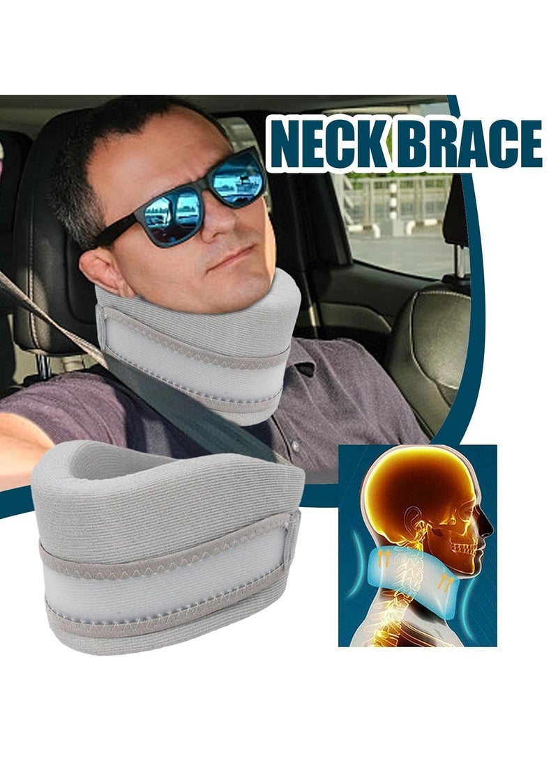 Excefore Soft Cervical Collar, Soft Adjustable Brace for Sleeping, Neck Brace Collar for Relieves Neck and Spine Pressure, Keep Vertebrae Stable, L  - Image 2