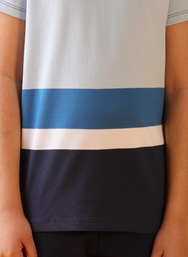 انثريلو طقم شورت جينز للأولاد من أنثريلو - أزرق سماوي/أزرق داكن - Image 2