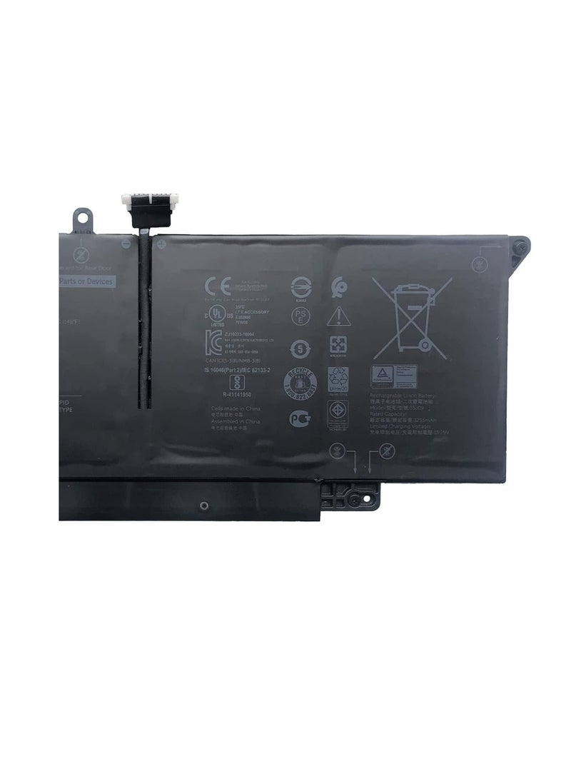 زيكسين بطارية بديلة للكمبيوتر المحمول 35J09 JHT2H Y7HR3 4V5X2 HRGYV WY9MP XMV7T 009YYF لسلسلة Dell Latitude 7310 7410 (11.4 فولت 39 واط في الساعة 3255 مللي أمبير في الساعة) - Image 2