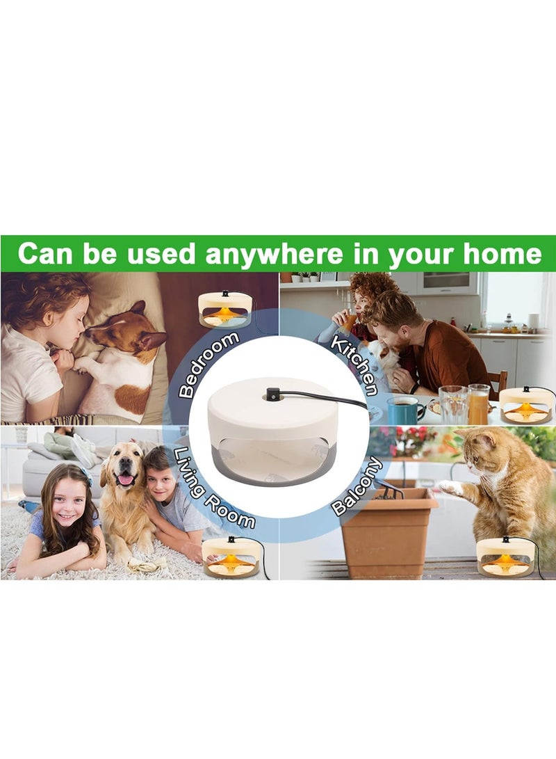 Gerenic Indoor Bug Control, 2pcs Sticky Dome Bug Control with Light Bulb and Sticky Paper, Bug Trap Lamp for Home and more - Image 5