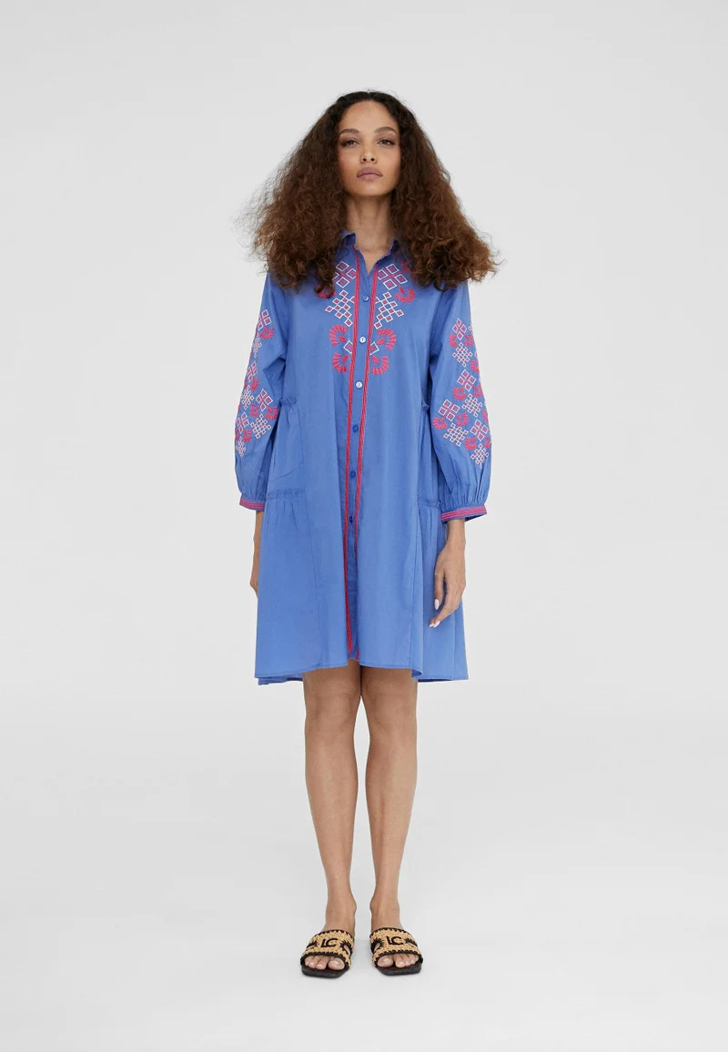 Lola Casademunt Short embroidered caftan