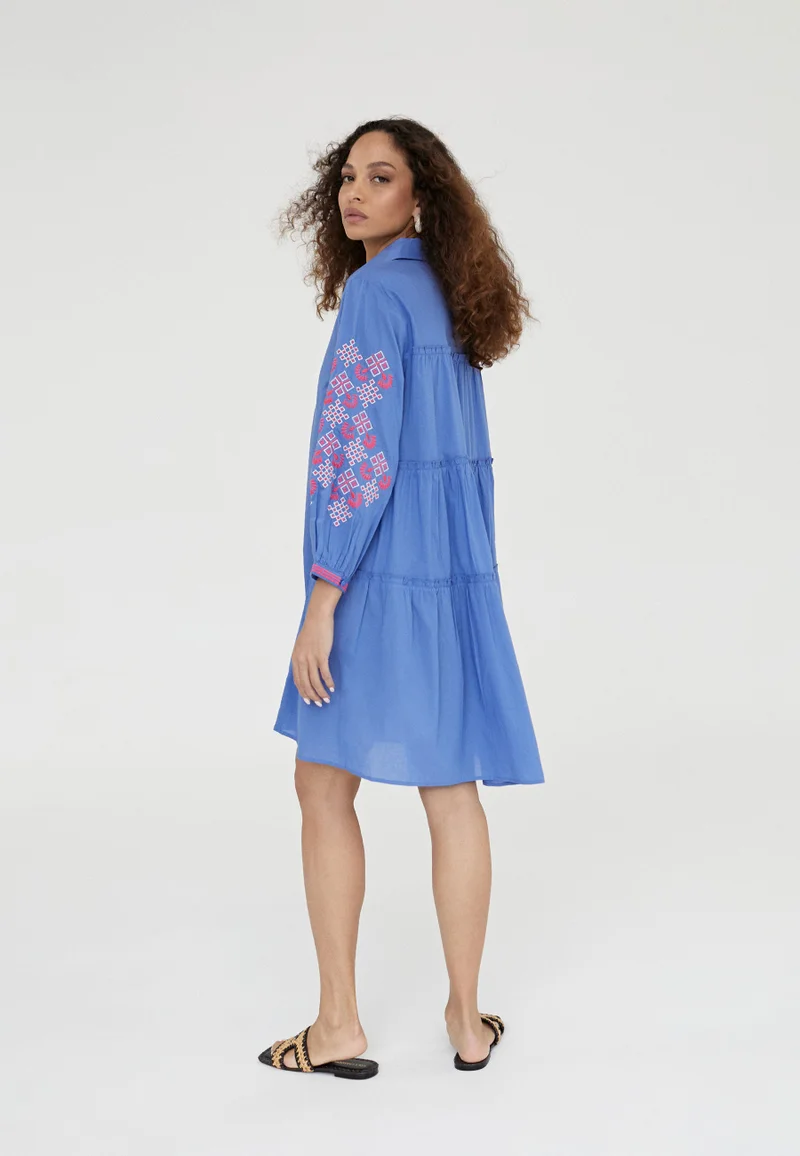 Lola Casademunt Short embroidered caftan