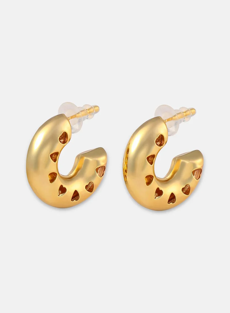سوهي Women's The Coeur Hoop Earrings