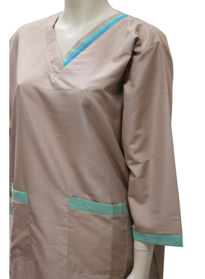 طقم بدلة طبية للخادمة والمربية مكون من 3 قطع و 3 حجابات - Image 5