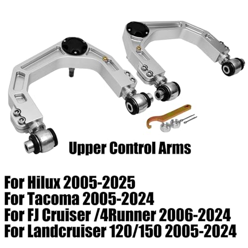JS SUPER WORK Adjustable Front Upper Control Arms Fit for Hilux/Tacoma/FJ Cruiser / 4 Runner/Land Cruiser Prado 120/150 2005-2024，4x4 Pickup Suspension Adjustable Control Arms - Image 3