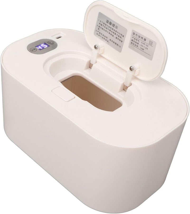 cheekyglo Wet Wipe Warmer Heating Wet Wipes Dispenser Baby Wipe Warmer Diaper Large Capacity LED Screen Heating Wet Wipes Dispenser Baby Wipe Warmer Diaper Portable Uniform Heating Heated - Image 5