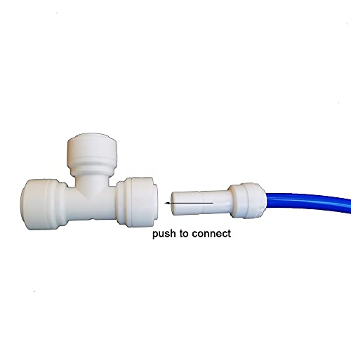 Malida Tube Fitting Stem Straight Connector,1/4" Tube OD x 3/8" Stem OD Straight Push to Connect Plastic Quick Fittings for RODI System. (1/4" Tube OD x 3/8" Stem OD) - Image 4
