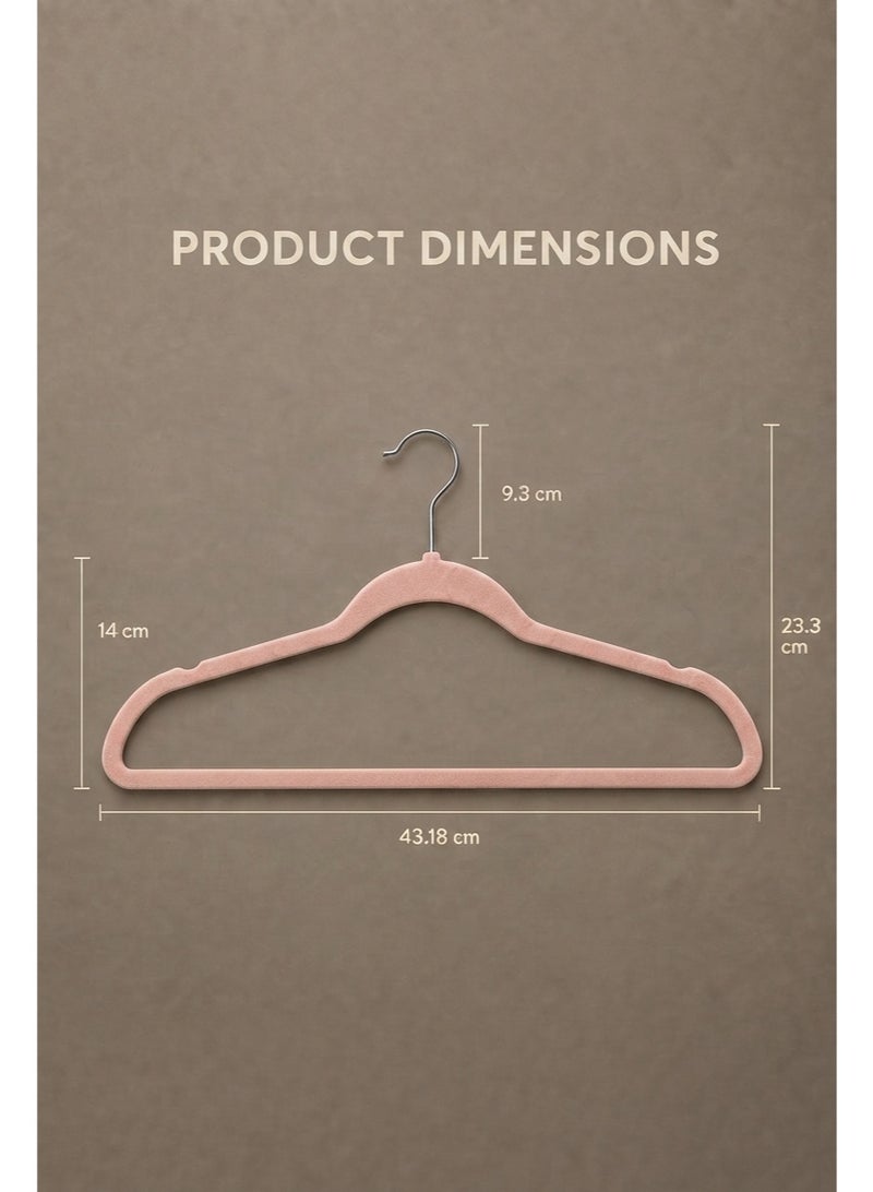 BLOOMING TIME 100-Pack Velvet Hangers, Non-Slip Slim Clothes Hangers with 360° Swivel Hooks, Shoulder Notches & Trouser Bar for Shirts, Dresses, Jackets and Pants - Image 2