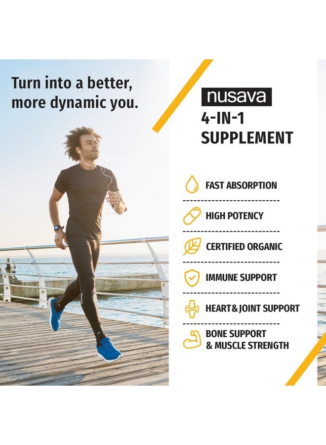 nusava (2 Pack) Organic Vitamin D3 K2 Drops w MCT Oil Omega 3, 5000 IU, Vitamin D Liquid 5000 IU, No Fillers, Non-GMO Liquid D3 for Body’s Defenses & Faster Absorption, Unflavored, 2 Fl Oz Liquid Vitamin D3 - Image 2