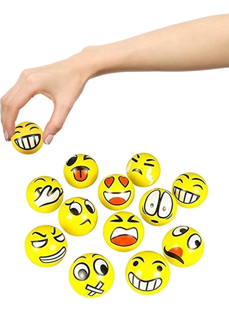 MAGIC VAULT 12-Pack Emoji Stress Balls for Kids & Adults - Fun Foam Squeeze Balls for Stress Relief, Anxiety & ADHD - Bulk Party Favors, Goodie Bag Fillers & Classroom Prizes - Image 2
