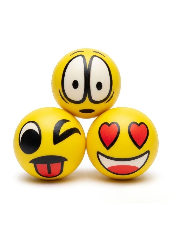 MAGIC VAULT 12-Pack Emoji Stress Balls for Kids & Adults - Fun Foam Squeeze Balls for Stress Relief, Anxiety & ADHD - Bulk Party Favors, Goodie Bag Fillers & Classroom Prizes - Image 5