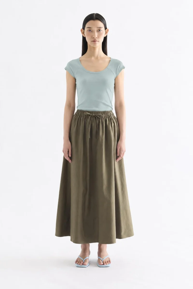 The Editor's Market Kerine Scoop Neck Cap Sleeve Top - Coast