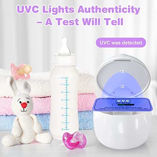 Qualirey جهاز تعقيم مصاصة كوالي راي المحمول، تعقيم ضوء UV صغير، تعقيم بنسبة 99.99% في 3 دقائق، قابل لإعادة الشحن عبر USB، صندوق تعقيم UV-C صغير لمصاصة الأطفال، حلمات الزجاجات، عضاضات (أبيض) - Image 4