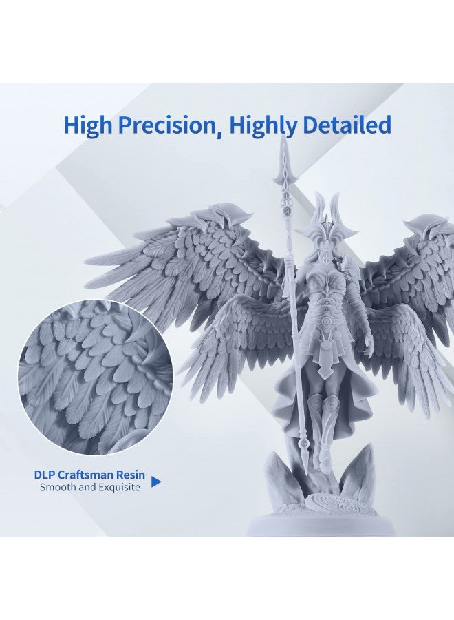 Anycubic ANYCUBIC 3D Printer Resin, 365-405nm DLP UV-Curing Resin for Photon Ultra/Photon D2, High Precision and Fast Curing Craftsman Resin for DLP LCD SLA 3D Printing, 8K Capable (Grey, 1000g)  - Image 4