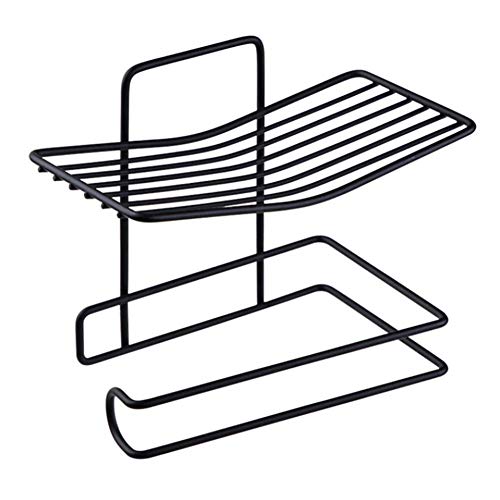 Vihax Toilet Paper Holder Shelf Tissue Paper Roll Towel Holder Storage Rack Adhesive Mobile Phone Dispenser Hanger Organizer Bathroom - Image 2
