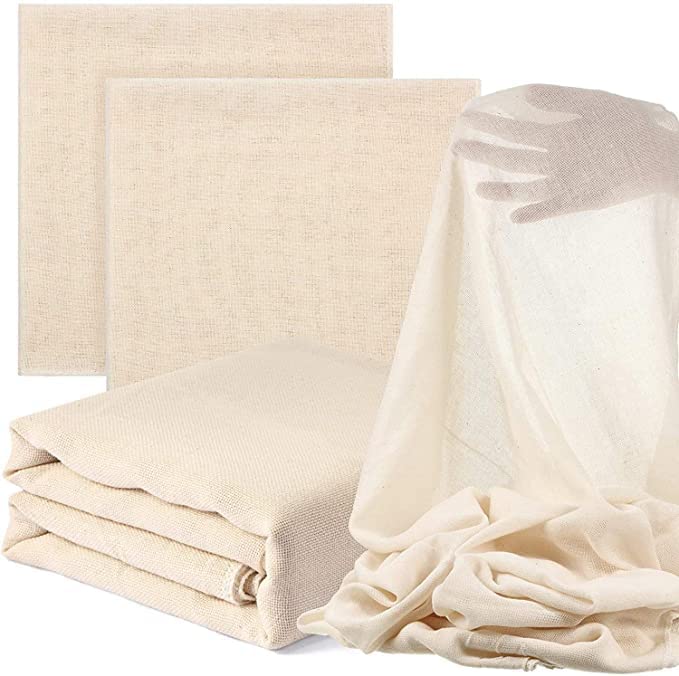 SONU COMMERICAL SONU Commercial 100% Cotton Muslin Cheesecloth for Paneer, Hung Curd, Sprouts, Almond Milk, Yogurt Straining & Sauces | Unbleached, Fine Weave, Reusable Food Grade Filter Cloth (1 Meter) - Image 4