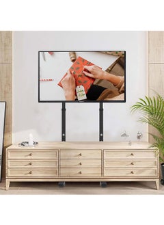 WISFOR Wisfor TV Floor Mount Stand 32-65 Inch TV Screen Base for Led Oled Flat Curved Monitors Corner Television Holder Adjustable TV Bracket Shelf Holds up to 40KG Max VESA 600x400mm  - Image 2