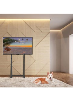 WISFOR Wisfor TV Floor Mount Stand 32-65 Inch TV Screen Base for Led Oled Flat Curved Monitors Corner Television Holder Adjustable TV Bracket Shelf Holds up to 40KG Max VESA 600x400mm  - Image 3