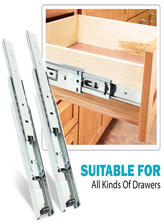 EBCO Sleek Telescopic Drawer Slides - (I) 35 - Soft Close 500MM ZW - Image 2