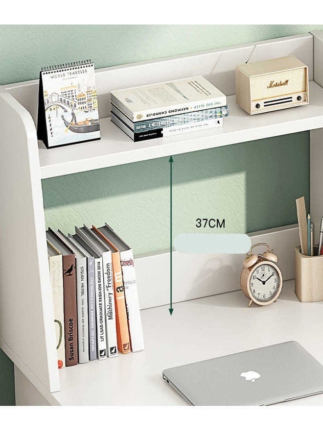 fashionhome - Modern Simple Style Laptop Table with Drawer and Bookshelves 60 x 45 x 109 cm - Image 1
