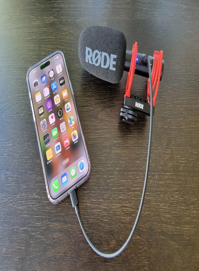 ienza 12INCH Short SC16 SC22 USB C to USB-C (Both USB Type C) for Rode VideoMic GO II, Wireless GO II, Compatible with iPhone 15, McBook, PC, Laptop, Samsung & Other Smartphones with USBC Port - Image 3