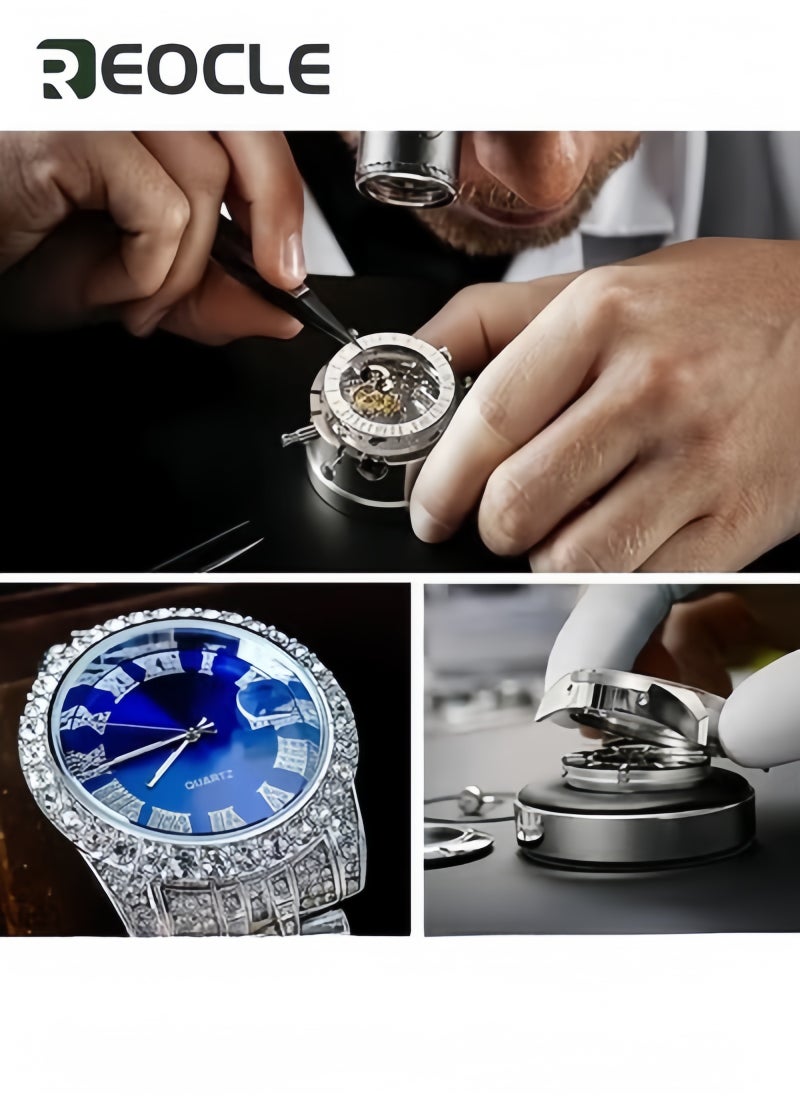 REOCLE New Women's Watch Full Diamond Roman Scale Calendar Fashionable Women's Watch Quartz Watch - Image 3